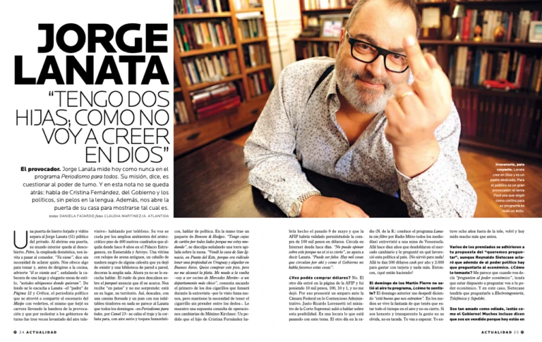 La nota que salió en Para Ti en 2012