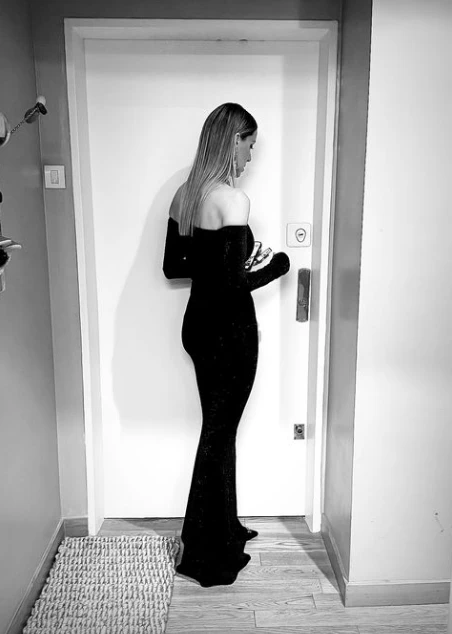 Anita Espasandin y su look para el Martín Fierro del Cine