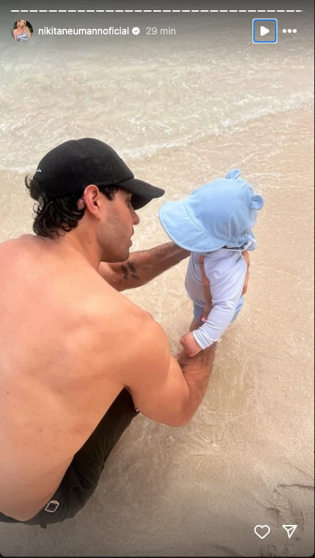 El look súper tierno de Cruz Urcera en la playa