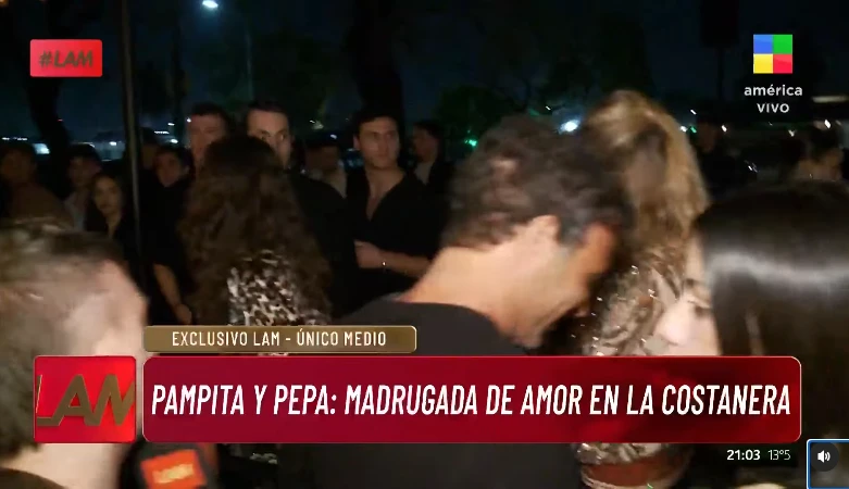 Martín Pepa entrando en Tequila, minutos después que Pampita