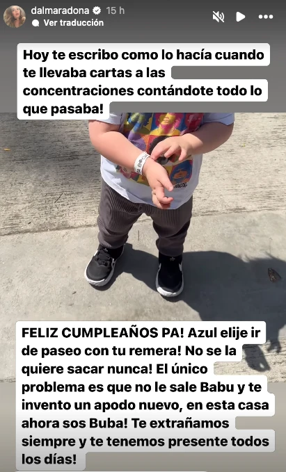 Posteo de Dalma Maradona