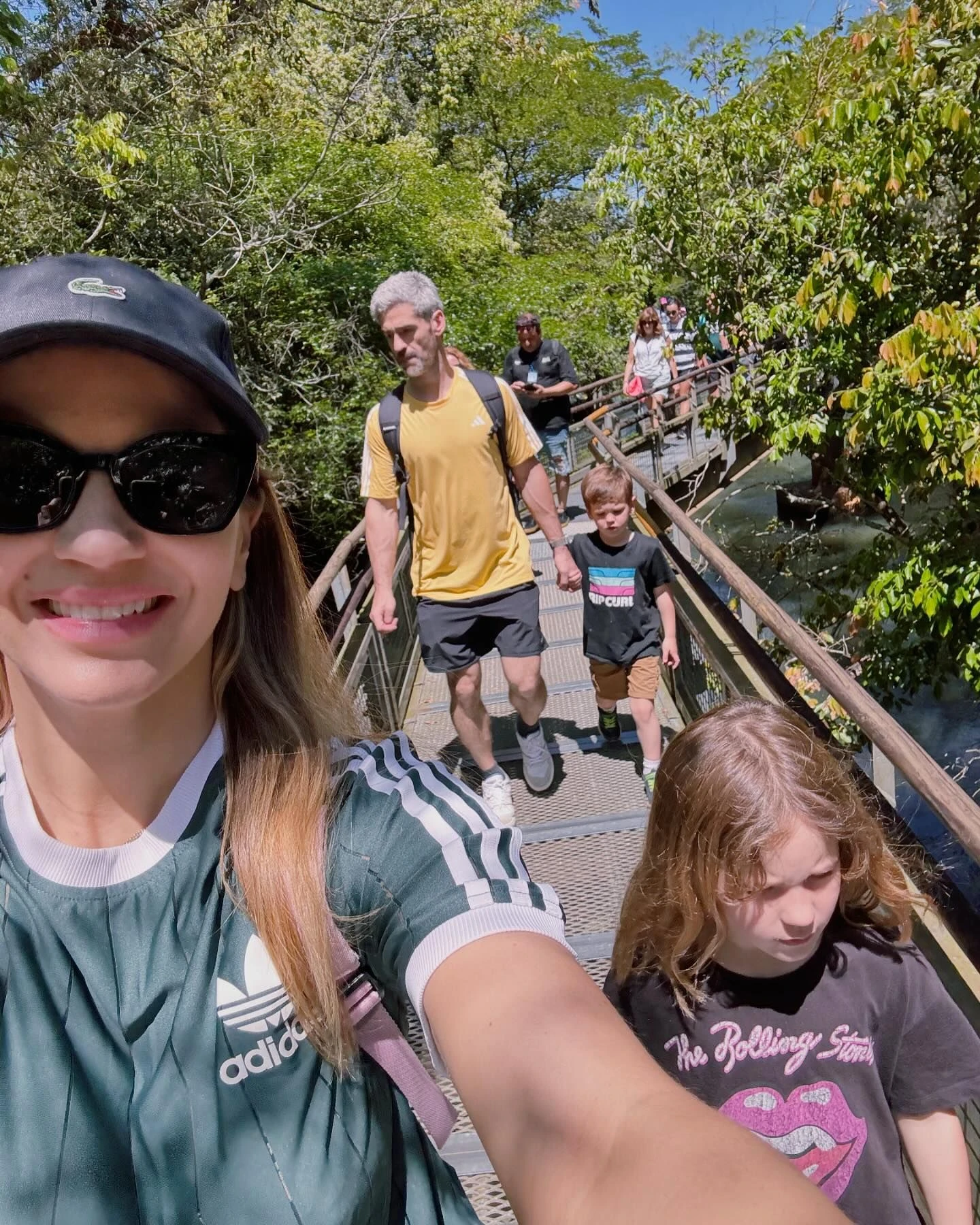 Las fotos de las vacaciones de Marcela Kloosterboer en las Cataratas del Iguazú