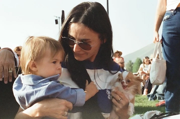 Las tiernas fotos de Demi Moore junto a su nieta Lou, la hija de Rumer Willis