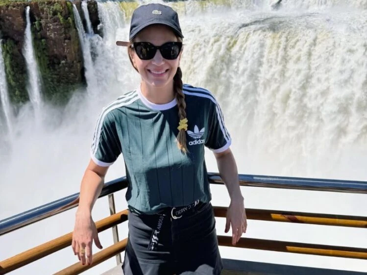 Las fotos de las vacaciones de Marcela Kloosterboer en las Cataratas del Iguazú