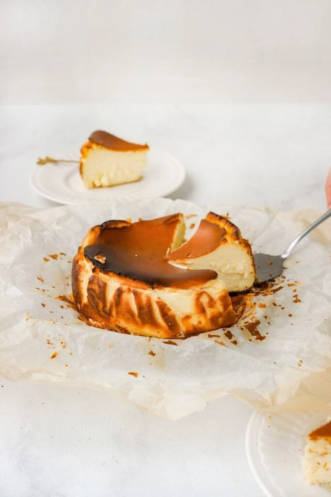 La receta de la torta de queso quemada de Estefi Colombo