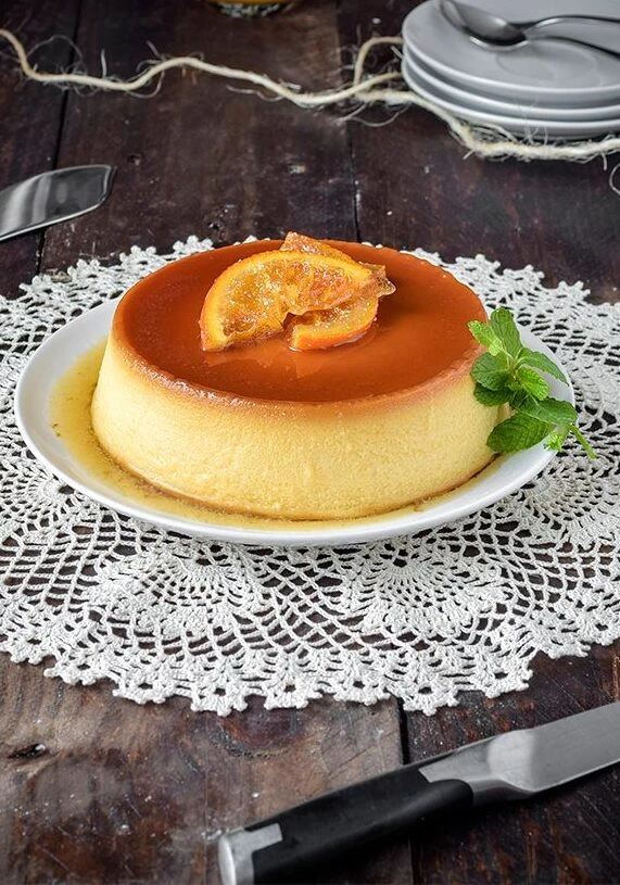 La receta del flan de naranja: no lleva azúcar