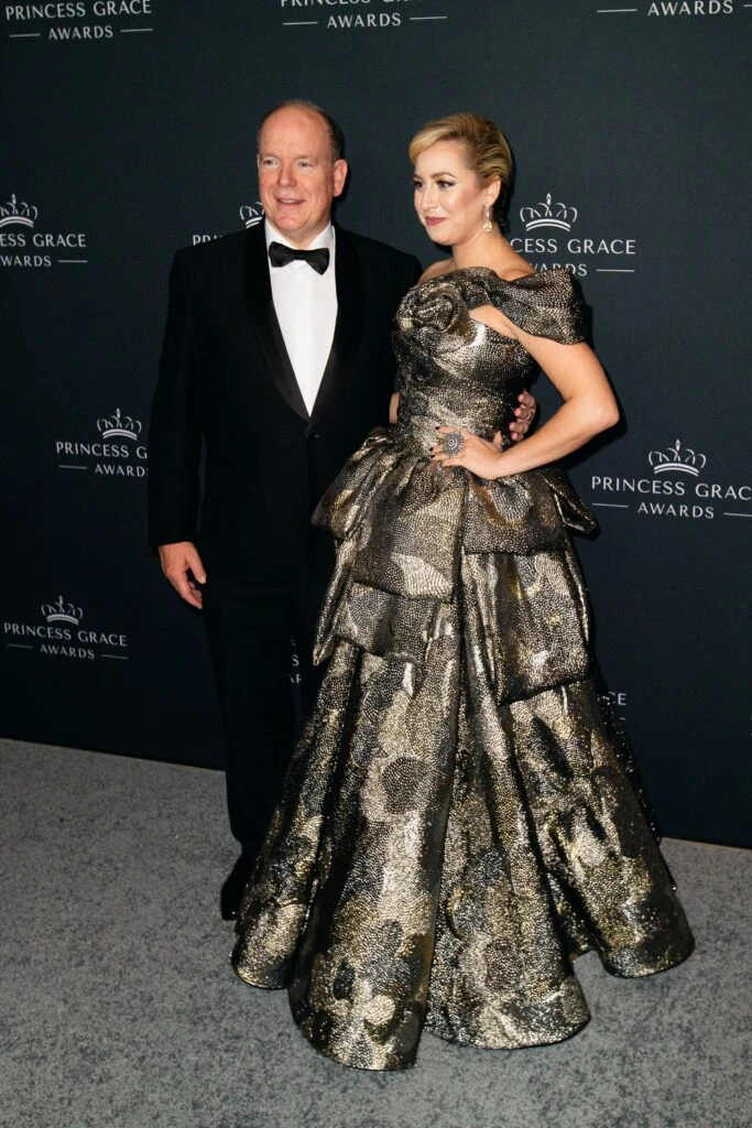 Alberto de Mónaco en los Premios Grace con su hija, Jazmin Grimaldi