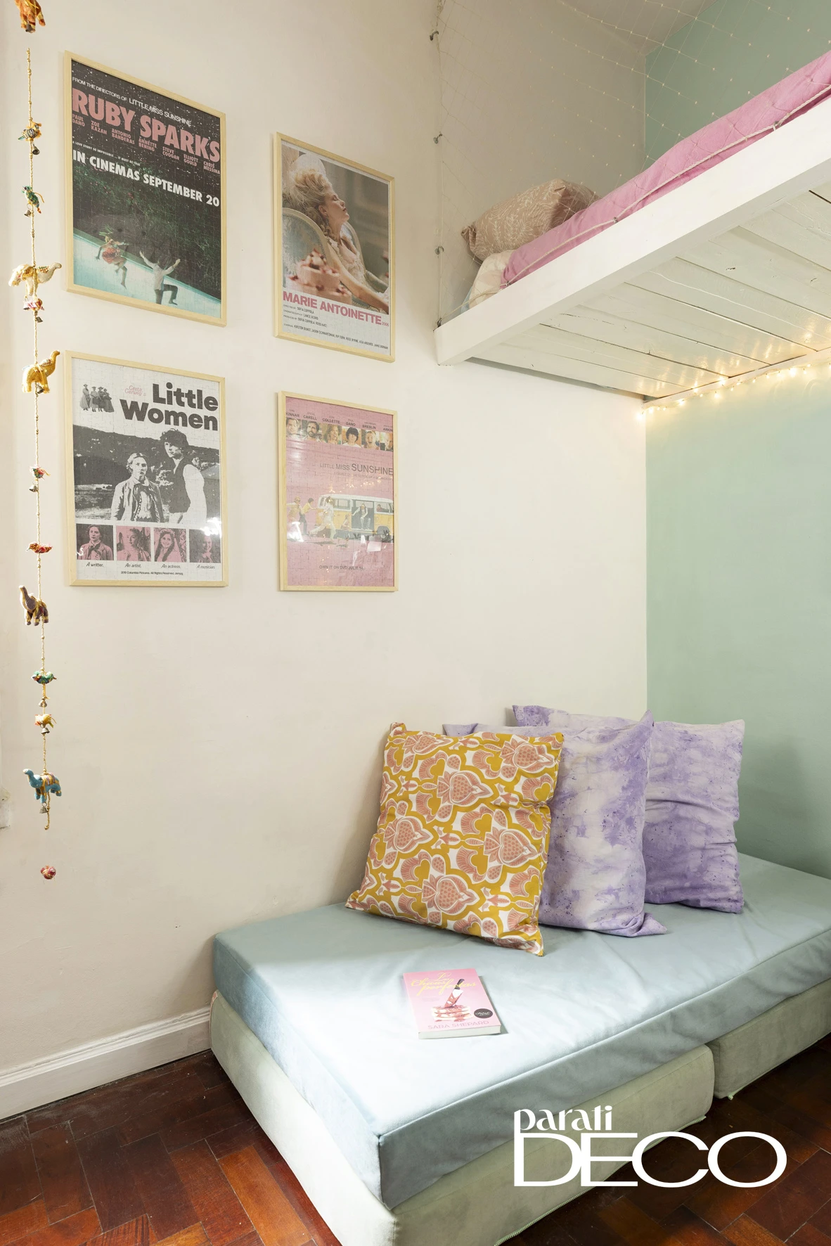 Los pósters/puzzles de las películas fav de Olivia también fueron ideados y hechos por madre e hija.