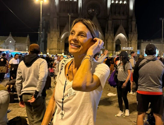 Como Pampita, Nequi Galotti también peregrinó a Luján: "Caminar en la fe y con salud es un regalo"