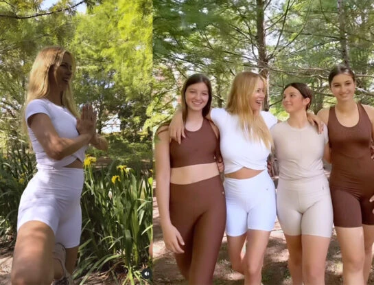 Los looks deportivos de Nicole Neumann y sus hijas, Indiana, Allegra y Sienna Cubero en una tarde de sol