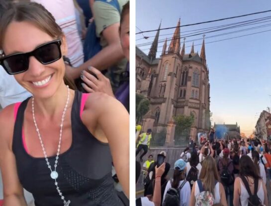 La emoción de Pampita al llegar a la Basílica de Luján: todas las fotos