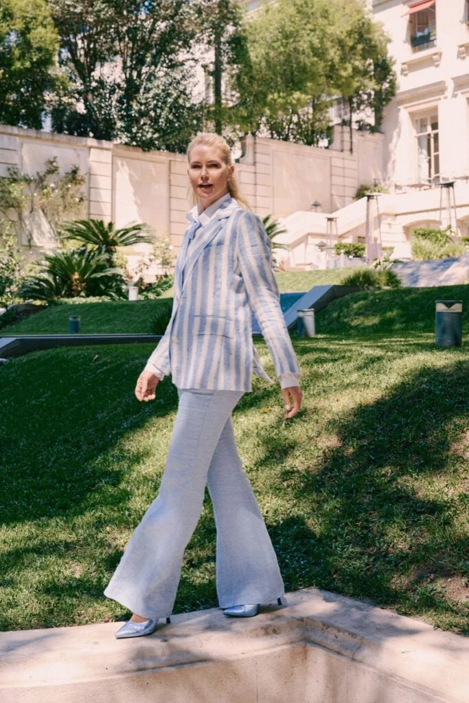El look de valeria Mazza en la presentación de su línea de zapatos