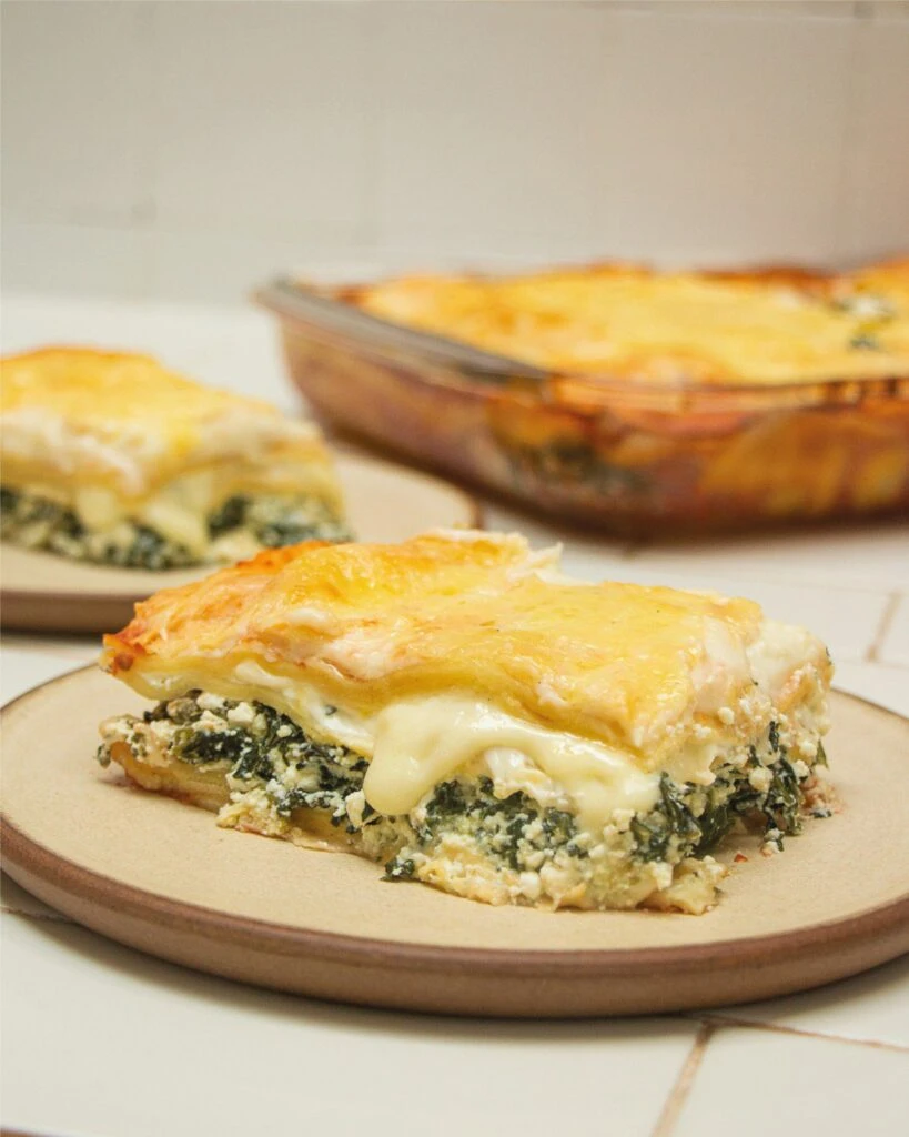 Lasaña de ricota y espinaca