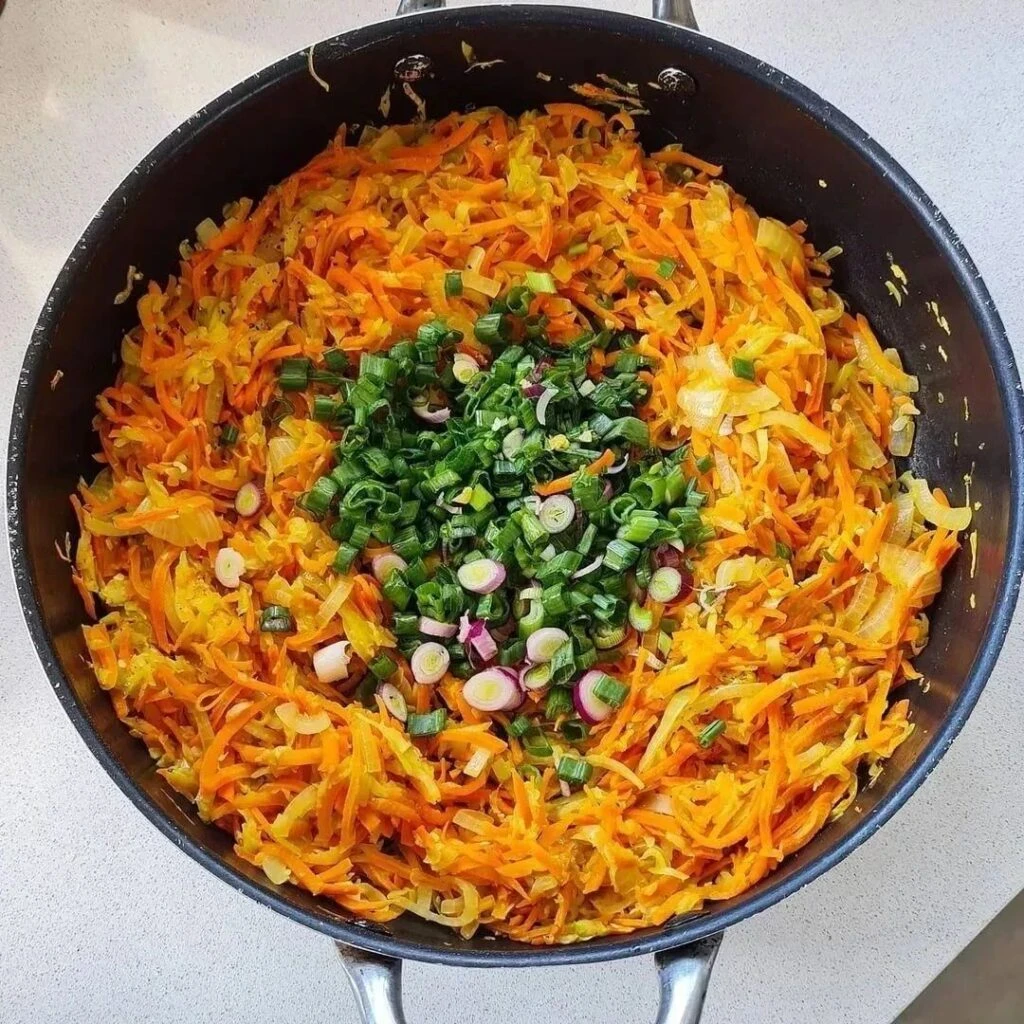 Tarta de zucchini, zanahoria y queso