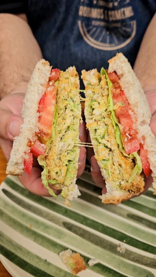 Medallones de pollo y vegetales.