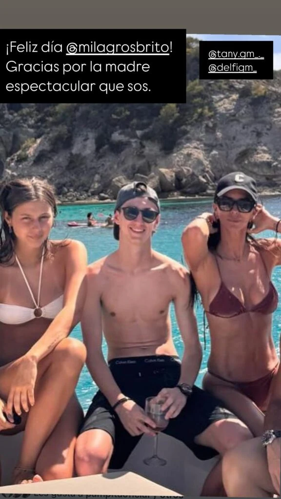 Roberto García Moritán también saludó a Milagros Brito