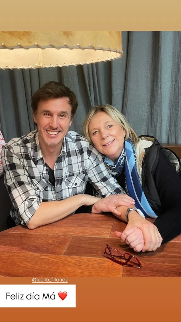 Garcia Moritán y su saludo para su mamá, Lucila Fernández Llanos