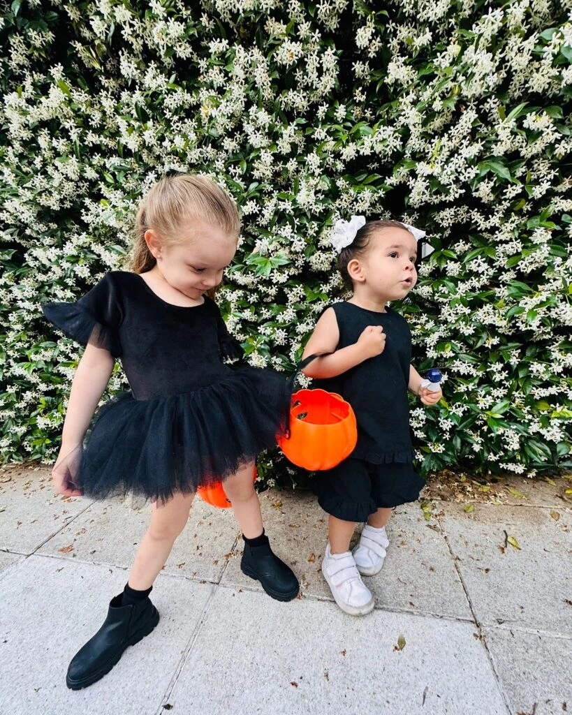 Ana Garcia Moritán y Sarah Burlando celebrando Halloween