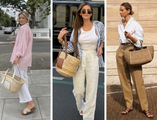 Guía de estilo: 7 looks con bolso de rafia, el accesorio imprescindible de la primavera 2024