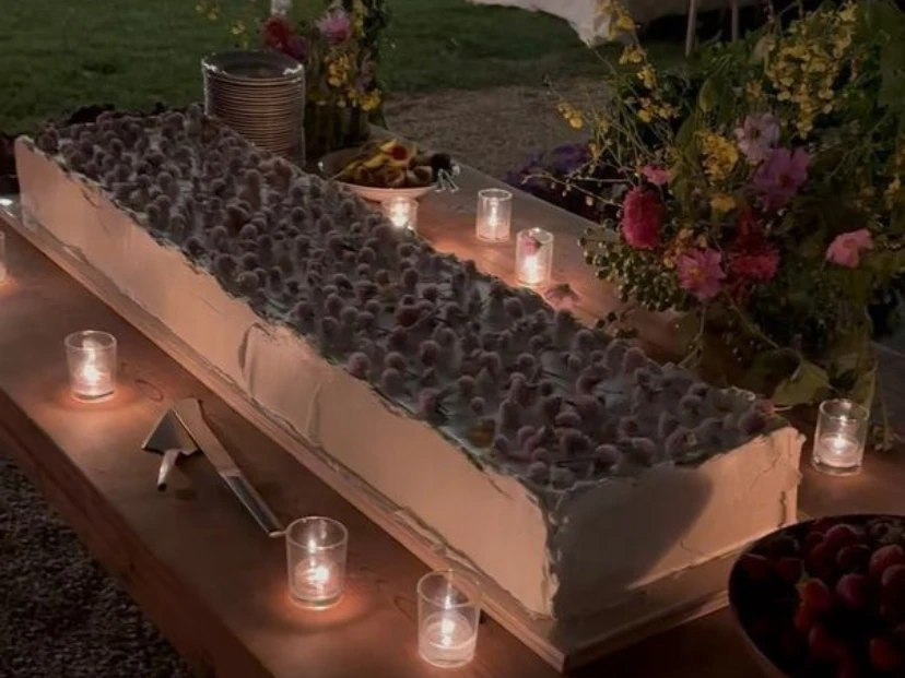 torta alargada de bodas