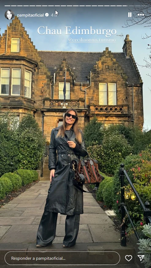 El lujoso bolso que usa Pampita en su viaje por Europa