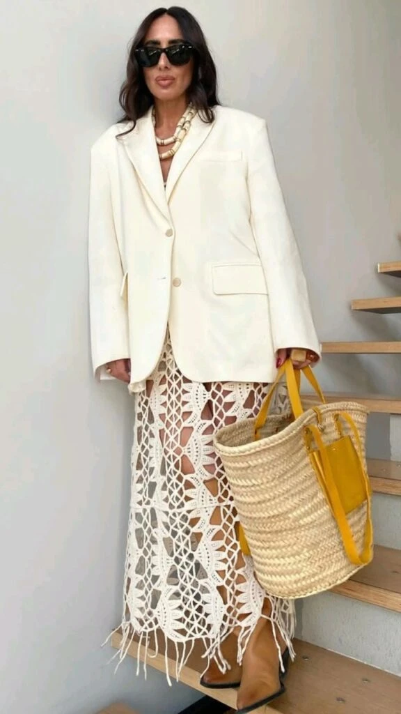 7 looks con prendas al crochet, la textura protagonista de la primavera