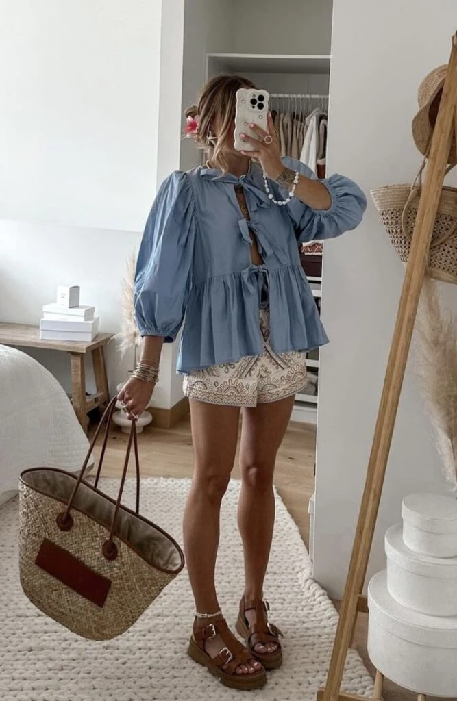  7 looks primaverales con camisa de jean