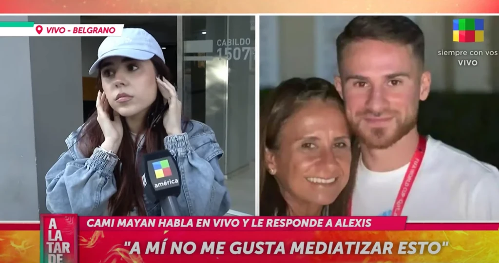 Cami Mayan le respondió a Alexis Mac Allister: "Muchas cosas me las guardé"