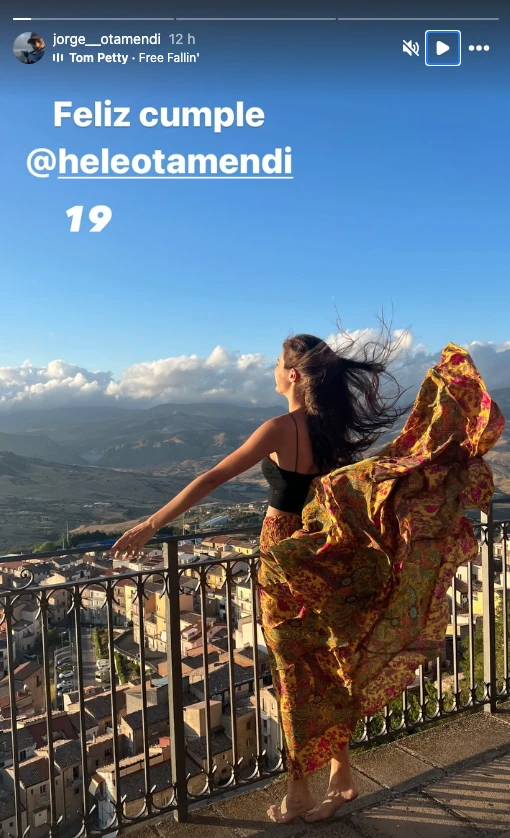 Así saludó Jorge Otamendi a Helena Otamendi en su cumpleaños número 19