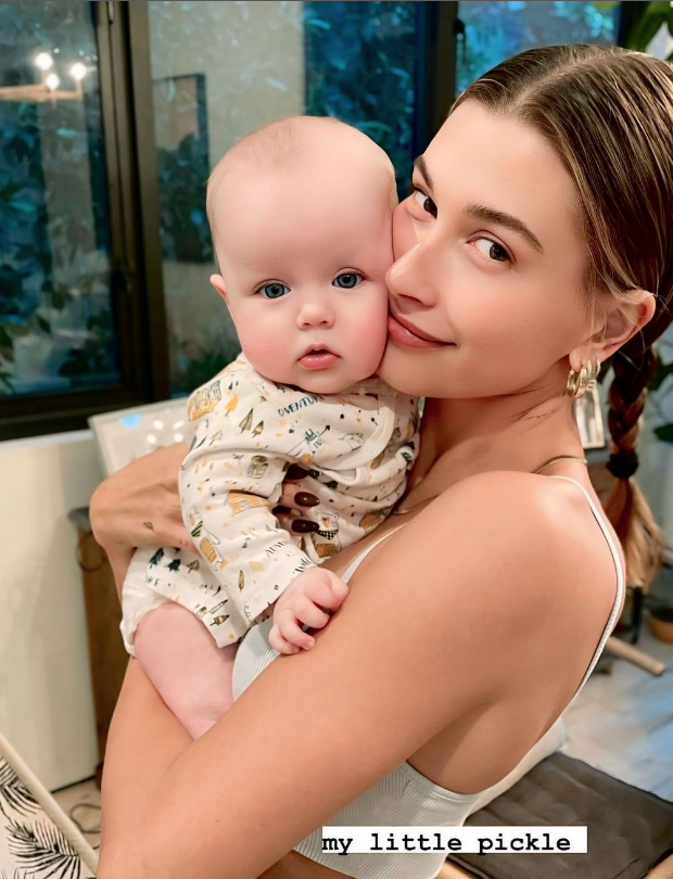Así es el bebé de Hailey Bieber por primera vez se filtró su foto