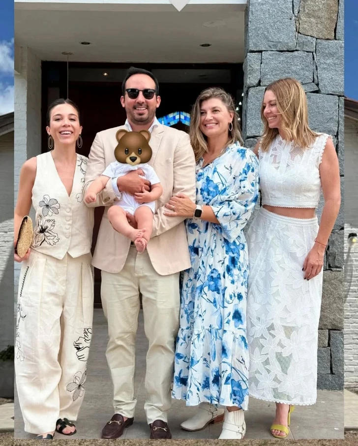 Las fotos del bautismo de Cruz