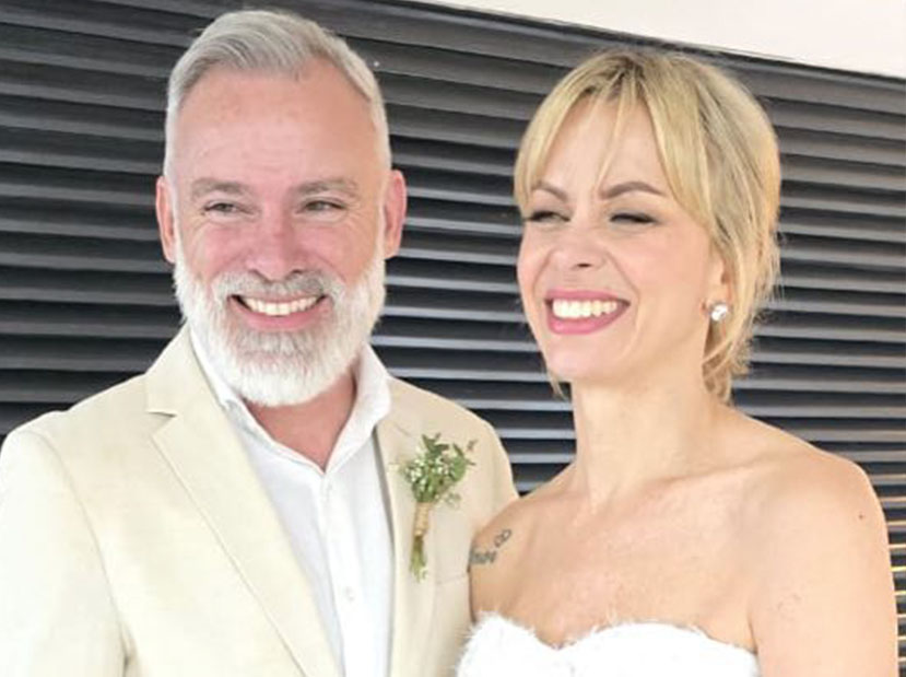 El romántico look de novia de Cecilia "Caramelito" Carrizo