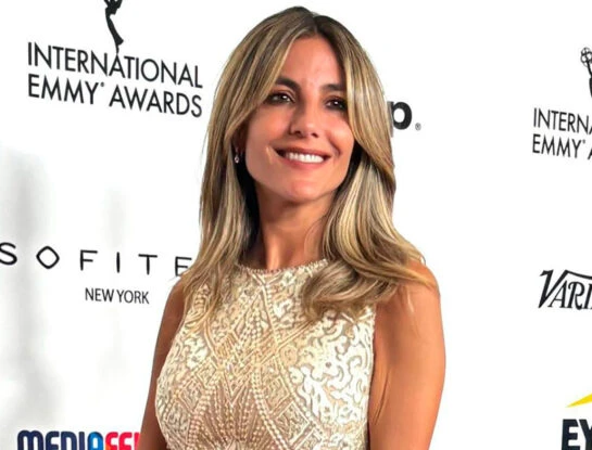 María Belén Ludueña deslumbró en la entrega de los Premios Emmy Internacional