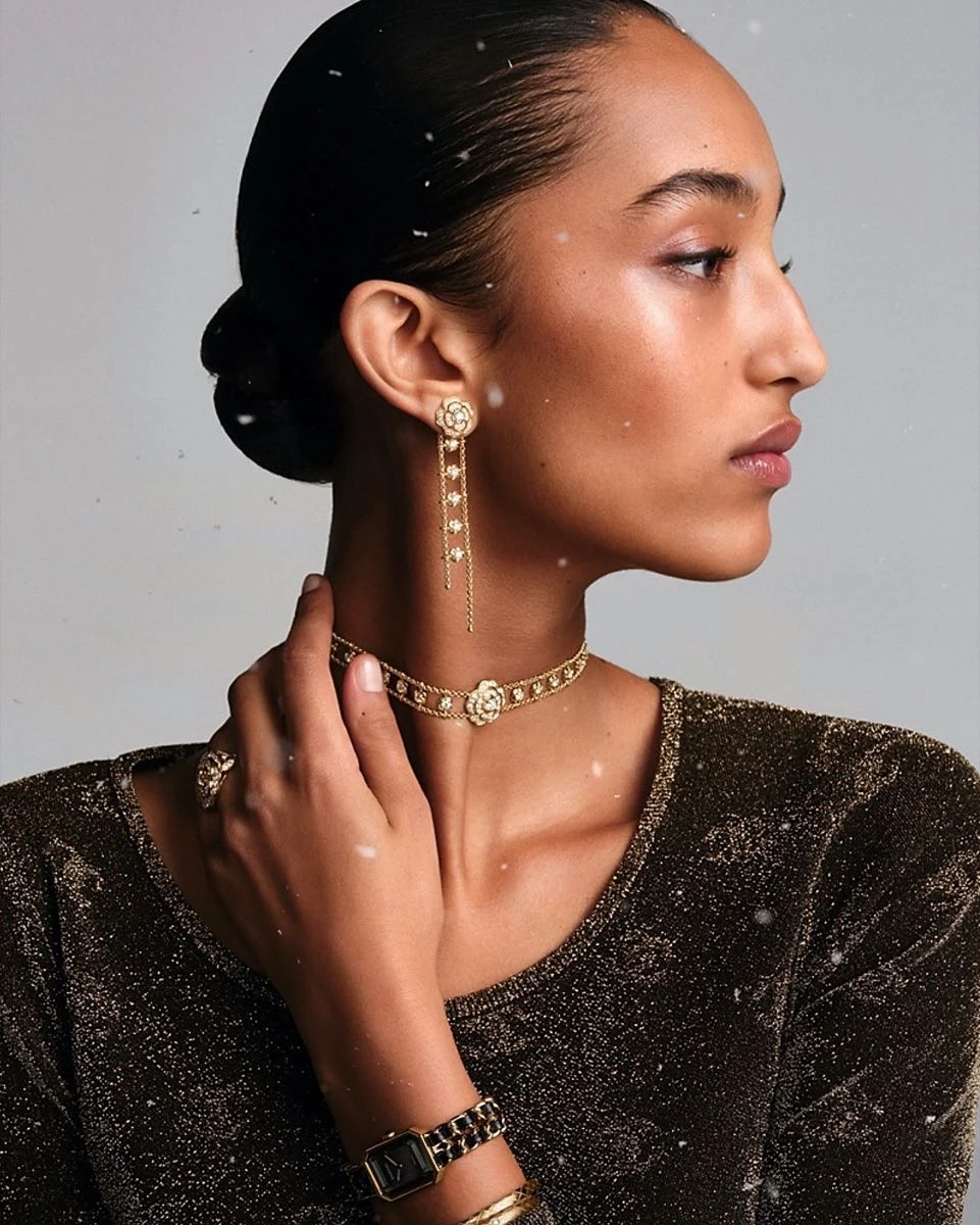 Campaña Chanel con joyas para las fiestas.