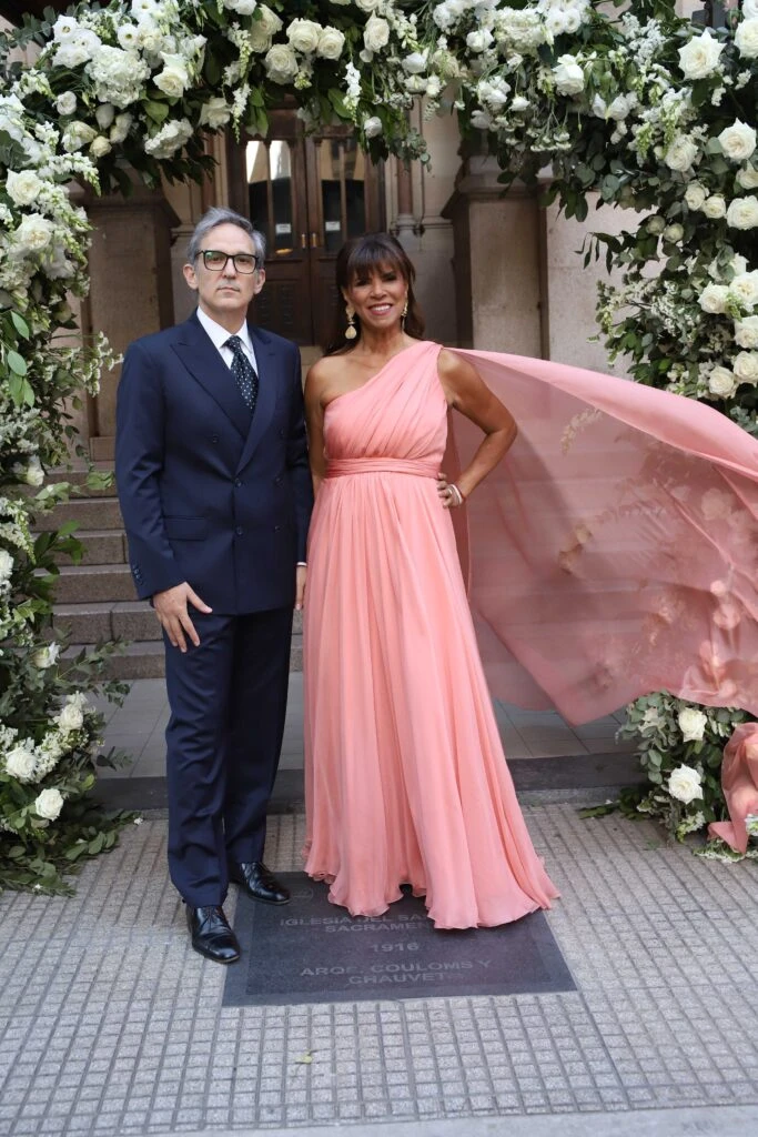 Anamá Ferreira y el diseñador Adrián Brown