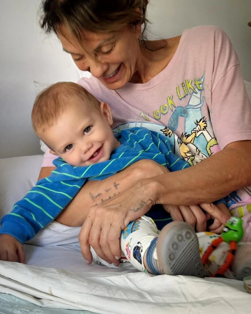 La tierna despedida de Nequi Galotti de su nieto, Simón 