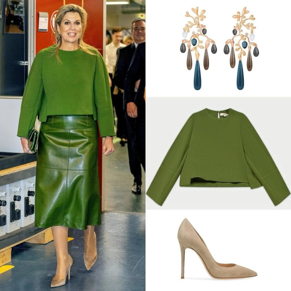 Máxima marcó tendencia con un look casual chic y ecológico