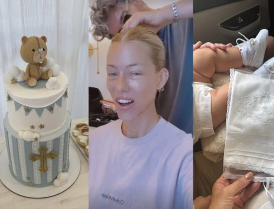 Nicole Neumann reveló cómo es la torta de bautismo de Cruz, las estampitas y el salón donde celebrará en familia