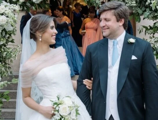 El look de novia de Taína Laurino