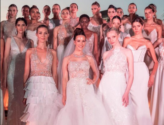 Claudia Arce presentó su espectacular colección de novias 2025