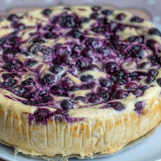 Tarta de yogur y arándanos: una receta sin azúcar