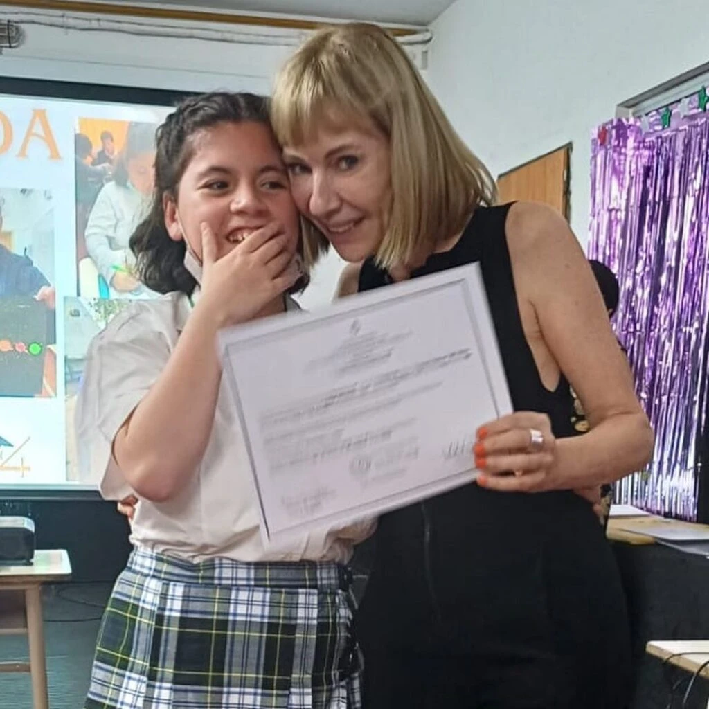 Inés Estévez y su hija Vida