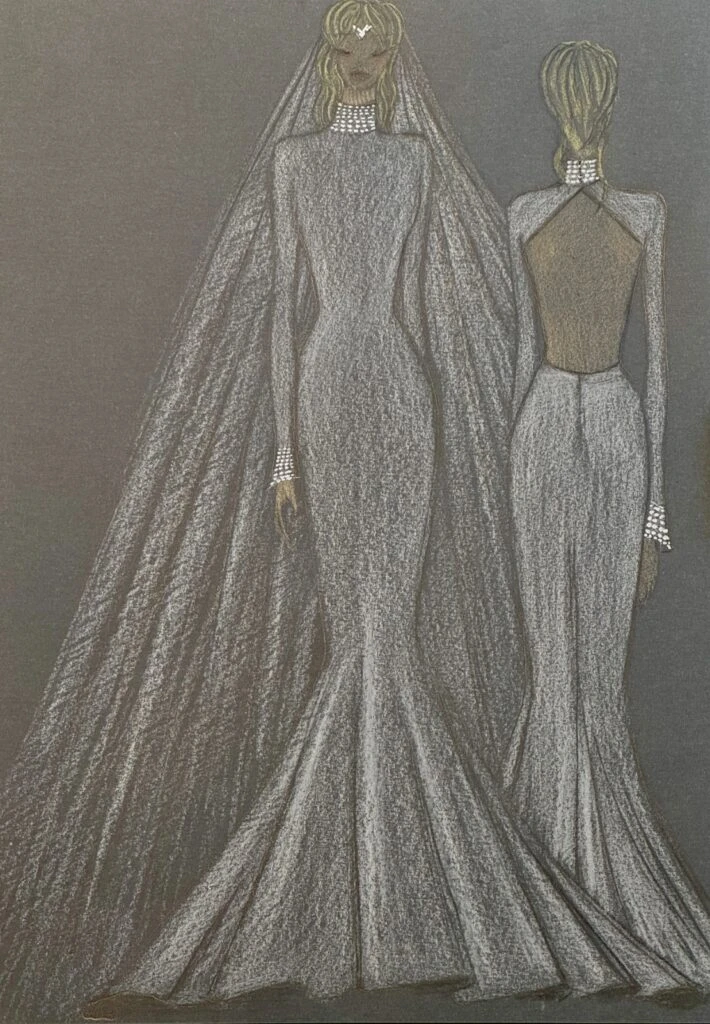 El look de novia de Milagros Maylin 