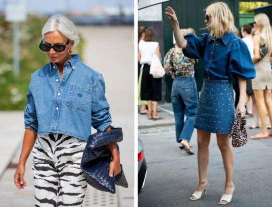7 looks primaverales con camisa de jean