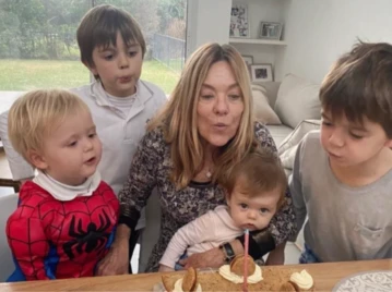 la trilliza maria laura y sus nietos