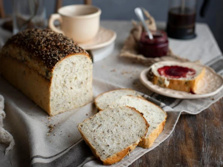 pan de molde con semillas