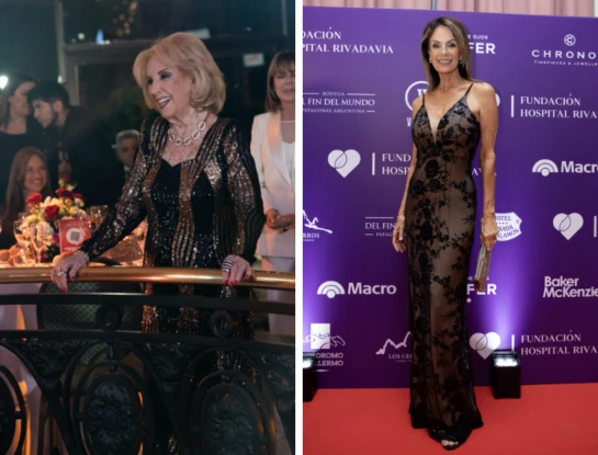 Vidriera: de Mirtha Legrand a Nequi Galotti, los look de fiesta en una gala benéfica