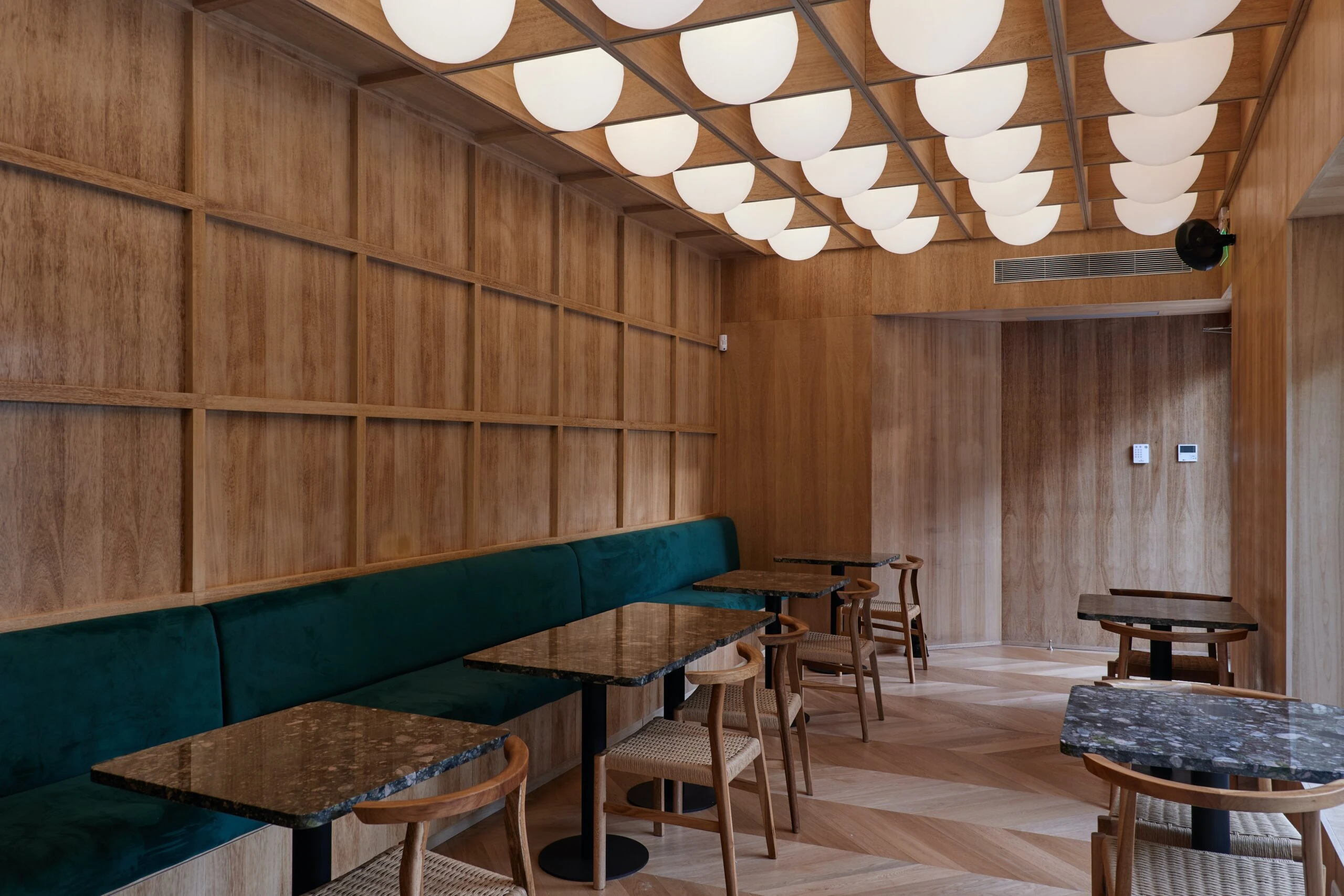 El ambiente creado por Andrés Litwak y Ayelén Mayer de LTWK studio. 