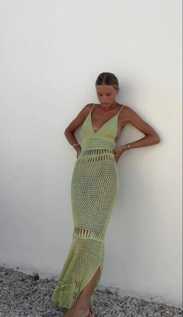 Vestido de crochet