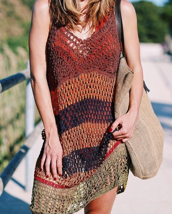 Vestido de crochet